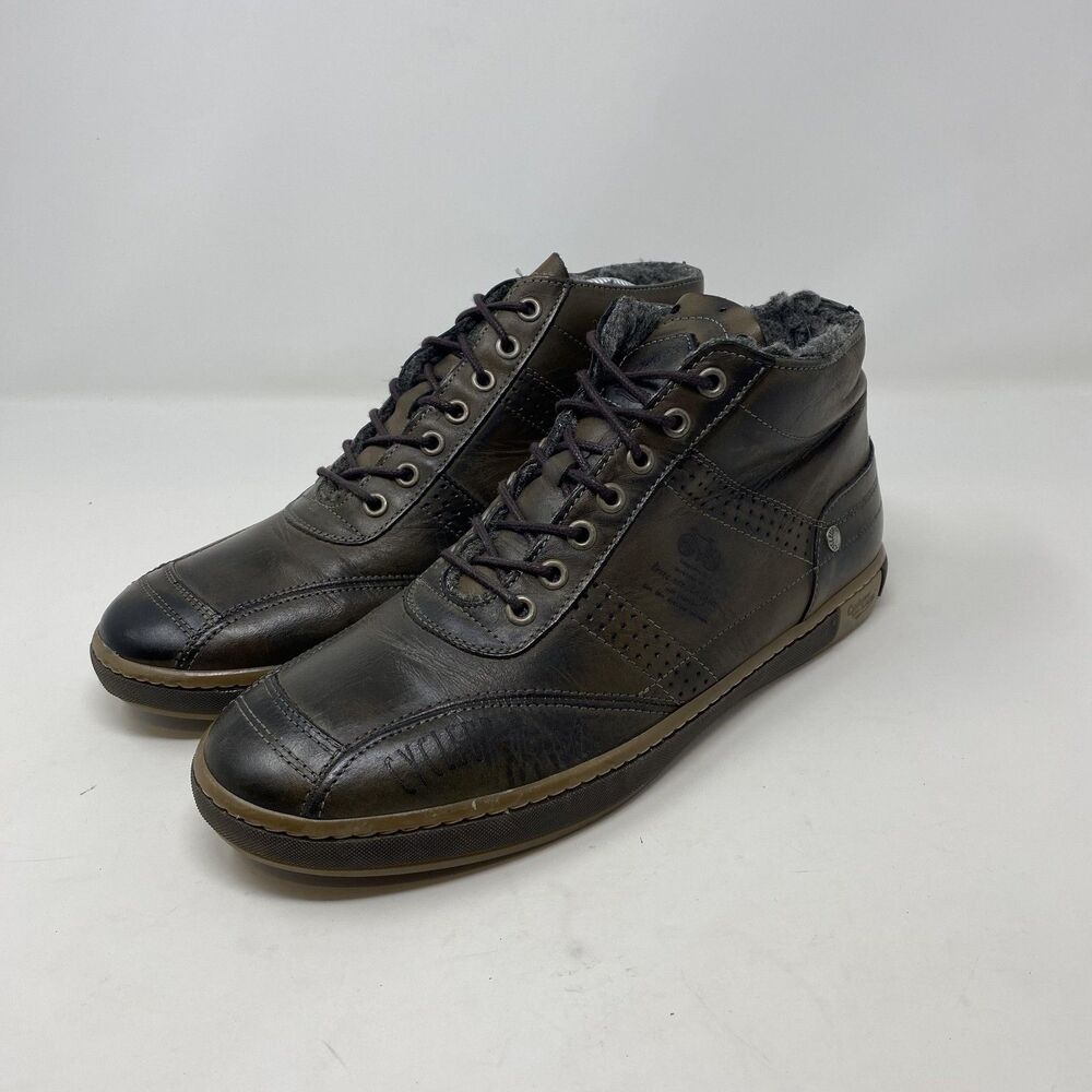 Cycleur De Luxe Boots Mens Size 11 Brown Leather Lined Chukka Ankle Casual